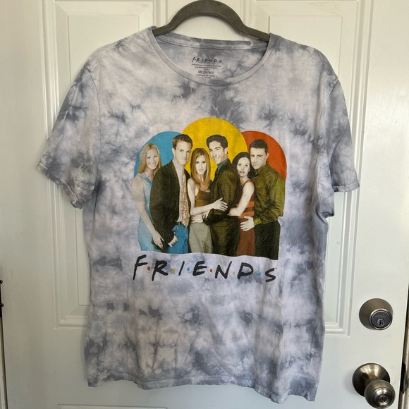 Y2K FRIENDS Gray Cotton T-Shirt - Picture 2 of 5